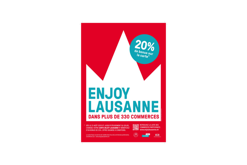 20% de rabais suppl&eacute;mentaire avec la carte Enjoy ! D&egrave;s le 21 ao&ucirc;t !